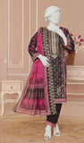 ALMEERAH - Unstitch Embroidery 3pc Lawn