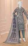 ALMEERAH - Unstitch Embroidery 3pc Lawn