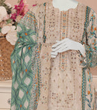 ALMEERAH - Unstitch Embroidery 3pc Lawn