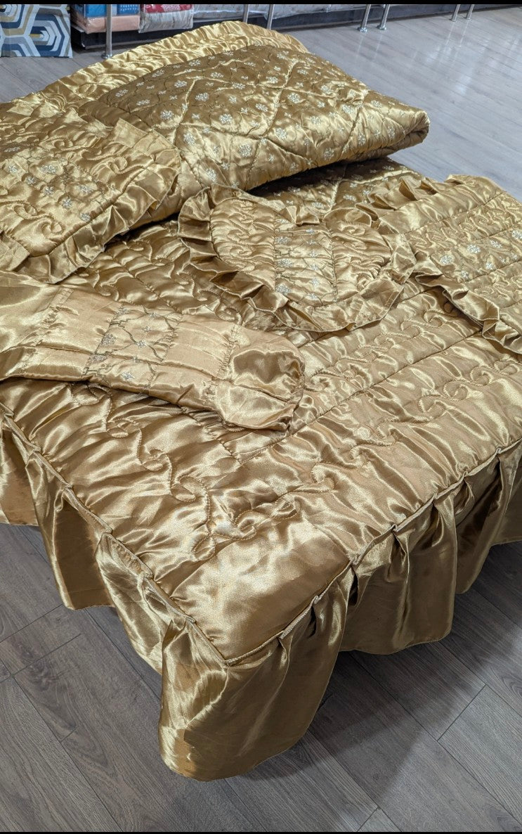 BRIDAL EMBROIDERED BEDDING SET (9pcs SET)