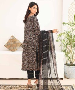 SANA SARA 3PC EMBROIDERED CAMBRIC WITH CUTWORK CHIFFON DUPATTA SERIES