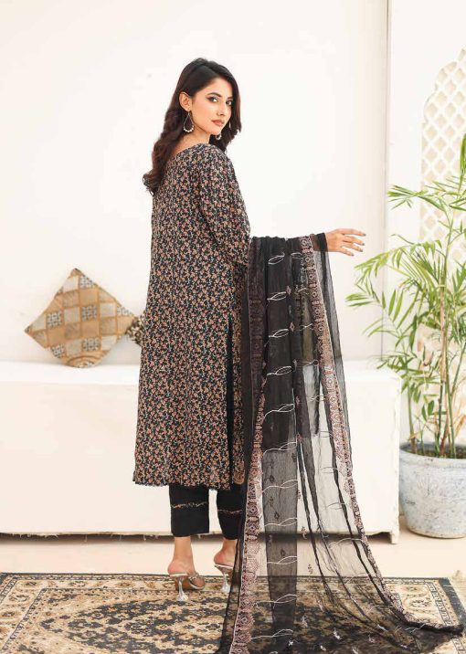 SANA SARA 3PC EMBROIDERED CAMBRIC WITH CUTWORK CHIFFON DUPATTA SERIES