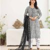 SANA SARA 3PC EMBROIDERED CAMBRIC WITH CUTWORK CHIFFON DUPATTA SERIES