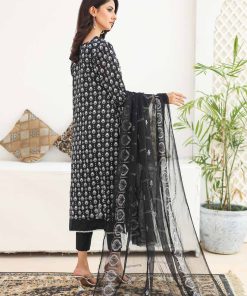 SANA SARA 3PC EMBROIDERED CAMBRIC WITH CUTWORK CHIFFON DUPATTA SERIES