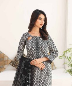 SANA SARA 3PC EMBROIDERED CAMBRIC WITH CUTWORK CHIFFON DUPATTA SERIES