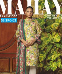 MAHAY BY SANA SAFINAZ 2PC LAWN SHIRT DUPATTA PRODUCT DETAILS: AVAILABLE IN 2PC 100% ORIGINAL DIGITAL PRINTED LAWN DORIA SHIRT (1.75M) DIGITAL PRINTED LAWN DUPATTA (2.5M