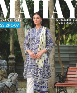 MAHAY BY SANA SAFINAZ 2PC LAWN SHIRT DUPATTA PRODUCT DETAILS: AVAILABLE IN 2PC 100% ORIGINAL DIGITAL PRINTED LAWN DORIA SHIRT (1.75M) DIGITAL PRINTED LAWN DUPATTA (2.5M